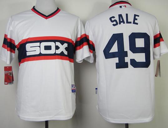 Chicago White Sox 49 Chris Sale Home White MLB Jersey Chicago White Sox 49 Chris Sale Home White MLB Jersey