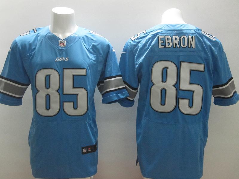 Nike Detroit Lions #85 Eric Ebron Light Blue Elite NFL Jerseys Cheap