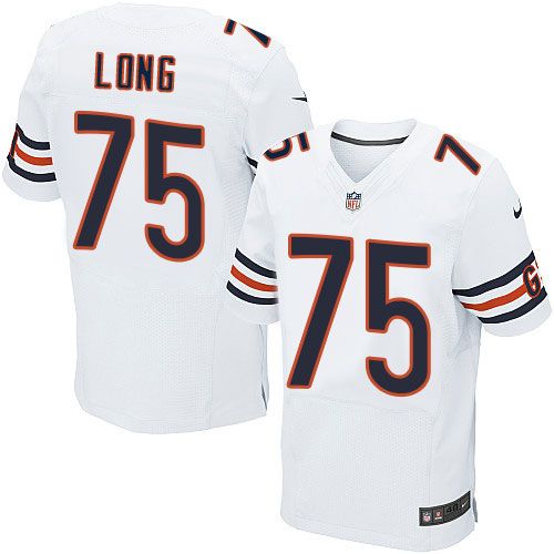 Nike Chicago Bears #75 Kyle Long White Elite NFL Jersey Cheap