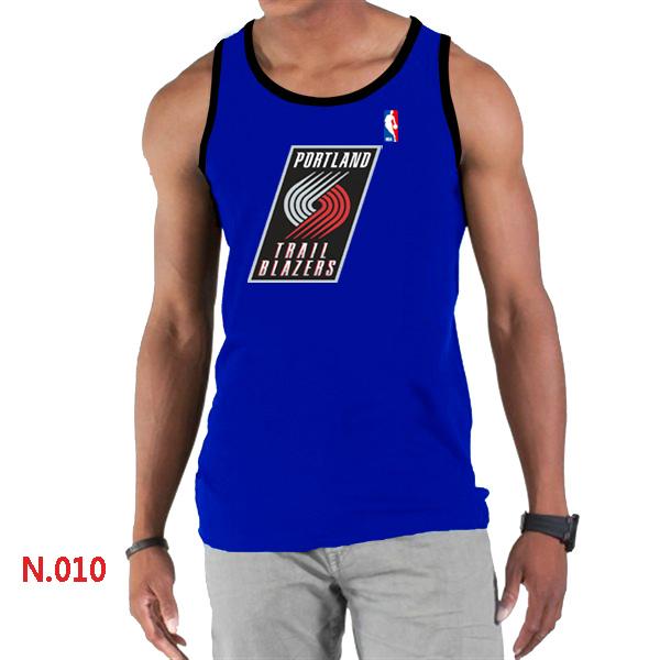 NBA Portland Trail Blazers Big & Tall Primary Logo Blue Tank Top Cheap