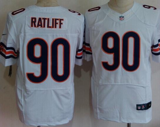 Nike Chicago Bears 90 Ratliff White Elite NFL Jerseys Cheap