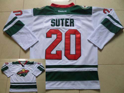 Minnesota Wild 20 Ryan Suter White NHL Hockey Jerseys Minnesota Wild 20 Ryan Suter White NHL Hockey Jerseys