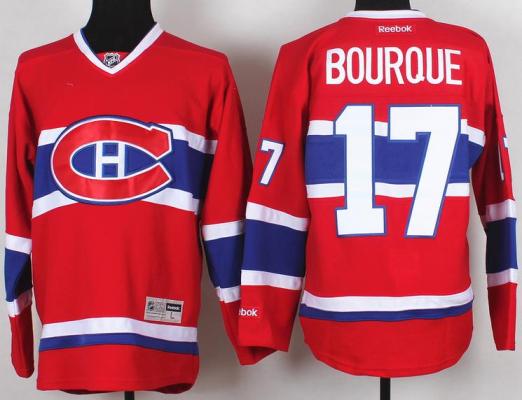 Montreal Canadiens 17 Rene Bourque Red NHL Hockey Jerseys