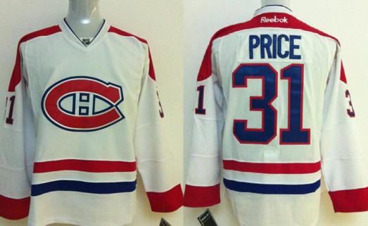 Montreal Canadiens 31 Carey Price White NHL Hockey Jerseys Montreal Canadiens 31 Carey Price White NHL Hockey Jerseys
