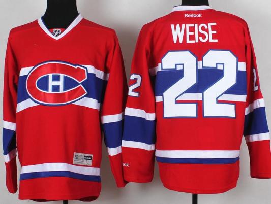 Montreal Canadiens 22 Dale Weise Red NHL Hockey Jerseys