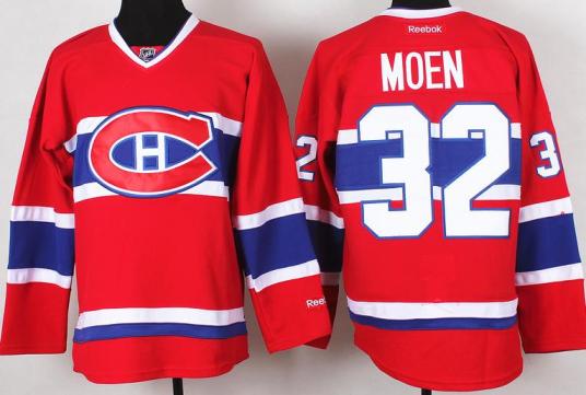 Montreal Canadiens 32 Travis Moen Red NHL Hockey Jerseys