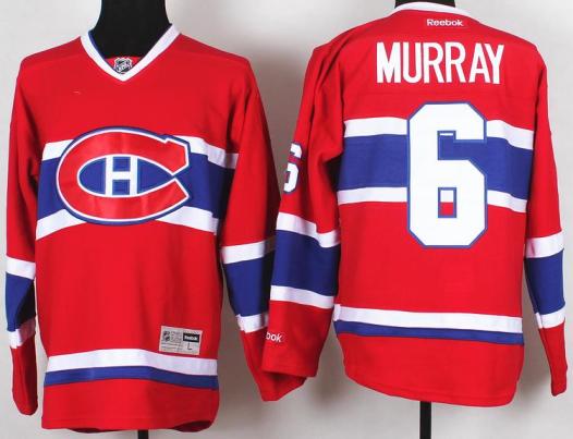 Montreal Canadiens 6 Douglas Murray Red NHL Hockey Jerseys Cheap