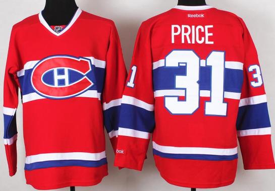 Montreal Canadiens 31 Carey Price Red NHL Hockey Jerseys