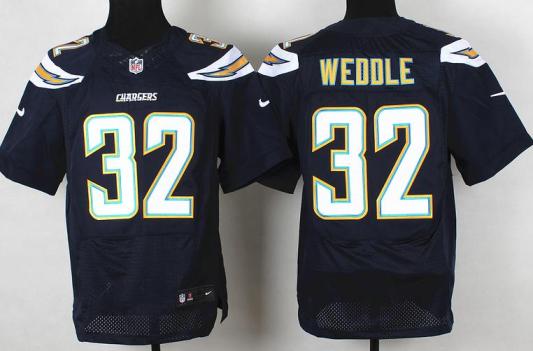 Nike San Diego Chargers 32 Eric Weddle Dark Blue Elite NFL Jerseys Cheap
