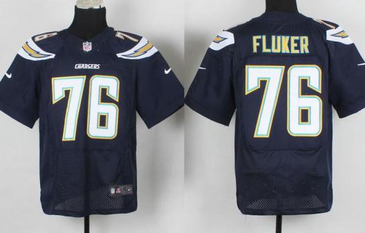 Nike San Diego Chargers 76 D.J. Fluker Navy Blue Elite NFL Jerseys Cheap