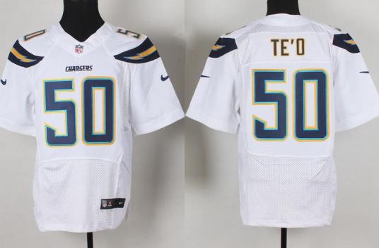 Nike San Diego Chargers 50 Manti TE'O White Elite NFL Jersey Cheap