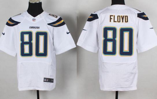 Nike San Diego Chargers 80 Malcom Floyd Elite White NFL Jerseys Cheap