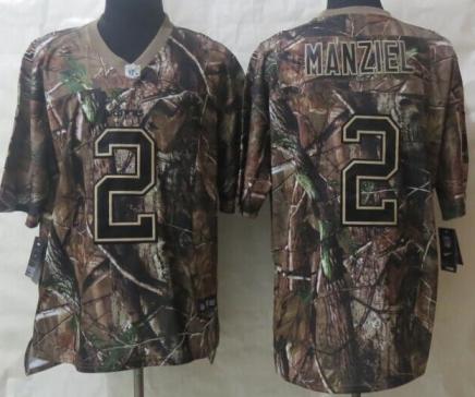 Nike Cleveland Browns #2 Johnny Manziel Camo Elite NFL Jerseys Cheap