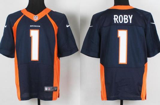 Nike Denver Broncos 1 Bradley Roby Blue Elite NFL Jerseys Cheap