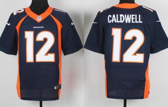 Nike Denver Broncos #12 Andre Caldwell Blue Elite NFL Jerseys Cheap