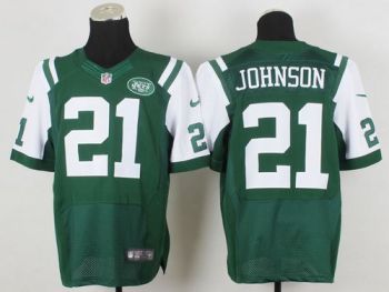 Nike New York Jets 21 Chris Johnson Green Elite NFL Jerseys Cheap