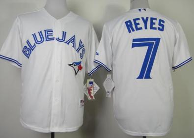 Toronto Blue Jays #7 Jose Reyes White MLB Jerseys Cheap