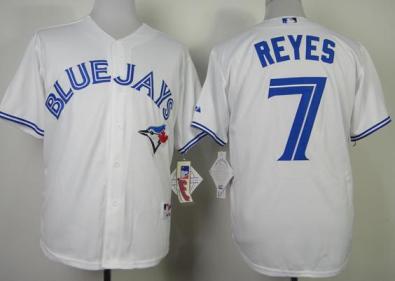 Toronto Blue Jays #7 Jose Reyes White MLB Jerseys