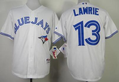 Toronto Blue Jays 13 Brett Lawrie White MLB Jerseys