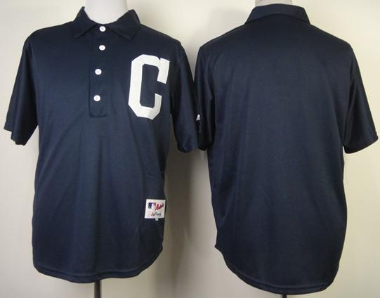 Cleveland Indians Blank 1902 Turn Back The Clock Blue MLB Jerseys