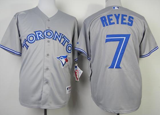 Toronto Blue Jays #7 Jose Reyes Grey MLB Jerseys