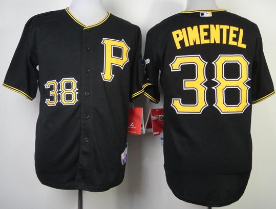 Pittsburgh Pirates 38 Stolmy Pimentel Black MLB Jerseys Cheap