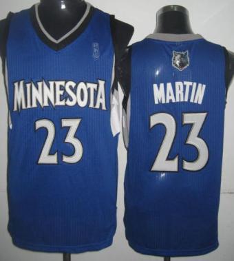 Minnesota Timberwolves 23 Kevin Martin Blue Revolution 30 NBA Jerseys