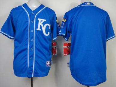 Kids Kansas City Royals Blank Blue MLB Jersey Cheap