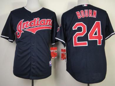 Cleveland Indians 24 Michael Bourn Blue Cool Base MLB Jerseys Cleveland Indians 24 Michael Bourn Blue Cool Base MLB Jerseys