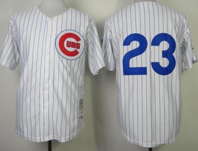 Chicago Cubs 23 Ryne Sandberg White 1984 Throwback MLB Jerseys