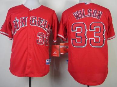 Los Angeles Angels 33 C.J. Wilson Red Cool Base MLB Jersey Cheap
