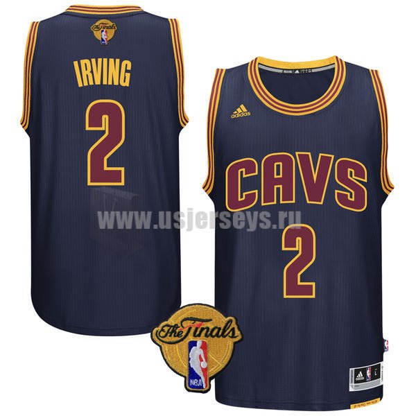 Men's Cleveland Cavaliers #2 Kyrie Irving Navy Blue Stitched 2016 The Finals Alternate Swingman NBA Jersey