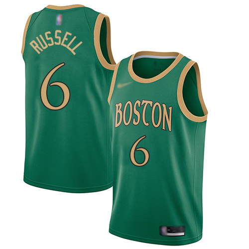 Men's Nike Boston Celtics #6 Bill Russell Green Basketball Swingman City Edition 2019 20 Jersey