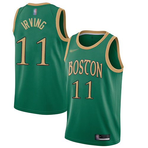 Men's Nike Boston Celtics #11 Kyrie Irving Green Basketball Swingman City Edition 2019 20 Jersey