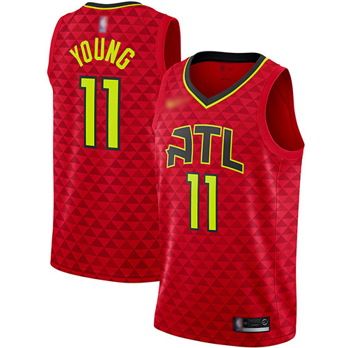 Men's Nike Atlanta Hawks #11 Trae Young Swingman Red NBA Jersey