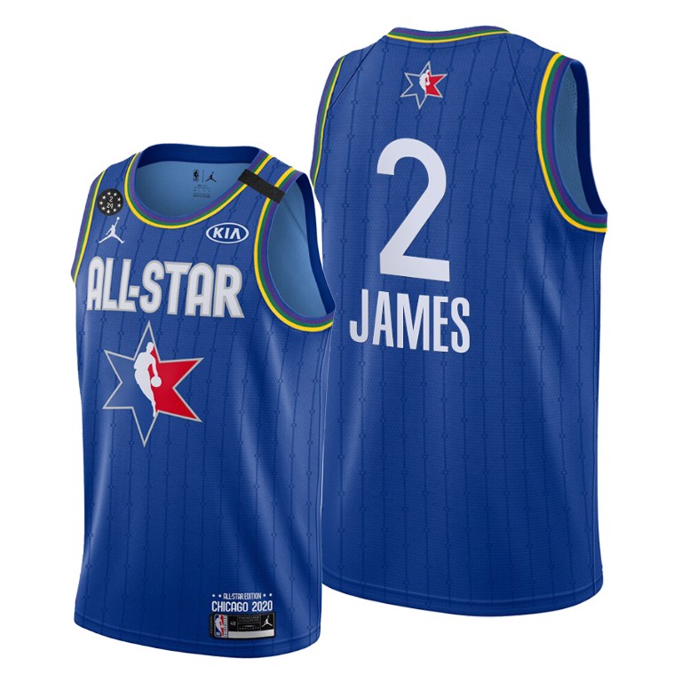 Men's Los Angeles Lakers #2 LeBron James Blue 2020 NBA All-Star Game Western Conference Jersey