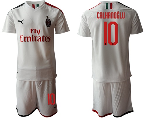 AC Milan #10 Calhanoglu Away Soccer Club Jersey