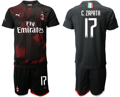 AC Milan #17 C.Zapata Third Soccer Club Jersey