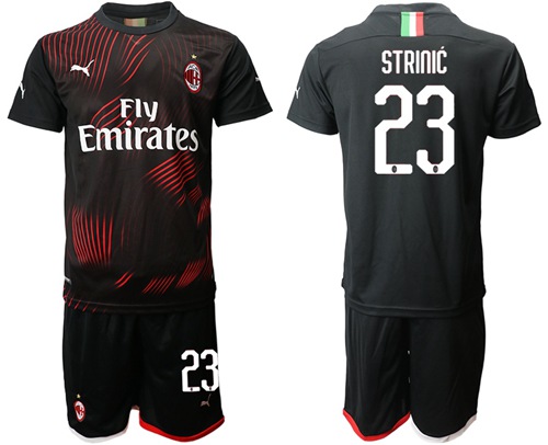 AC Milan #23 Strinic Third Soccer Club Jersey