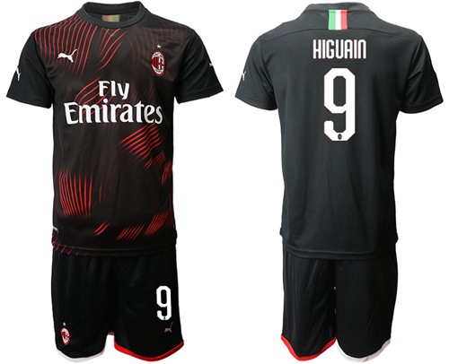 AC Milan #9 Higuain Third Soccer Club Jersey