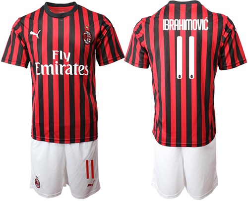 AC Milan #11 Brahimovic Home Soccer Club Jersey