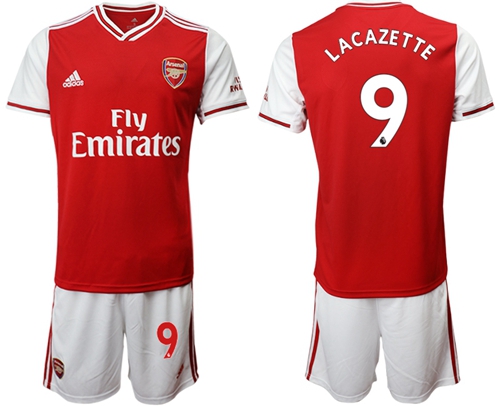 Arsenal #9 Lacazette Home Soccer Club Jersey
