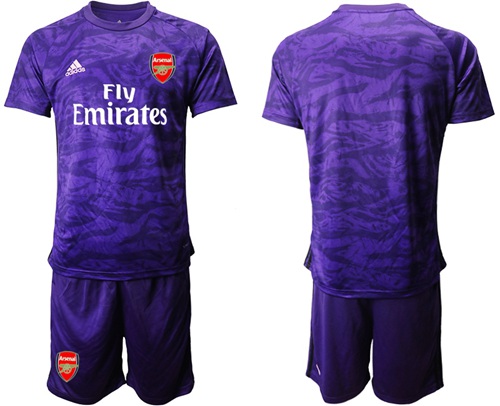 Arsenal Blank Purple Goalkeeper Soccer Club Jersey