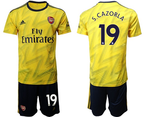 Arsenal #19 S.Cazorla Away Soccer Club Jersey