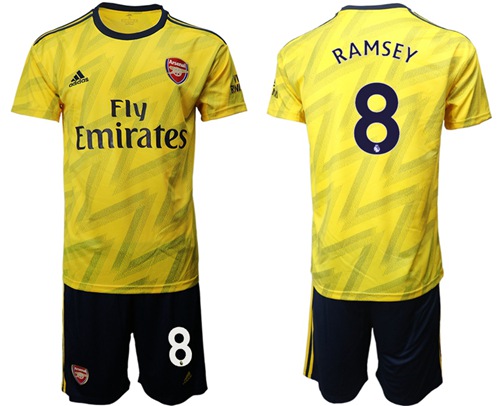 Arsenal #8 Ramsey Away Soccer Club Jersey
