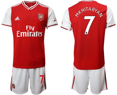 Arsenal #7 Mkhitaryan Home Soccer Club Jersey