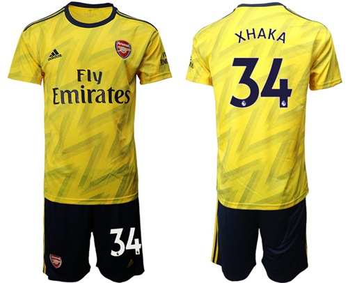 Arsenal #34 Xhaka Away Soccer Club Jersey