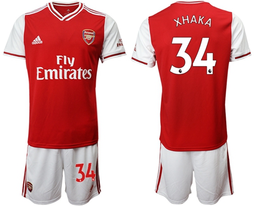 Arsenal #34 Xhaka Home Soccer Club Jersey