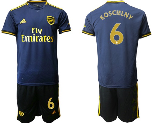 Arsenal #6 Koscielny Third Soccer Club Jersey