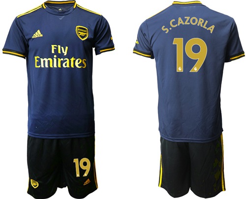 Arsenal #19 S.Cazorla Third Soccer Club Jersey